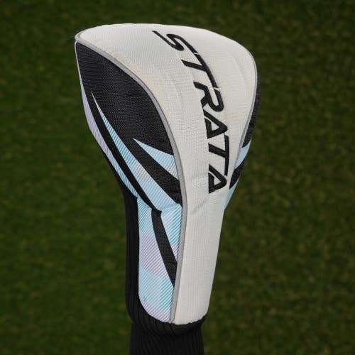 Callaway Strata Driver Headcover Sock White / Black / Blue ~ LOOK!!