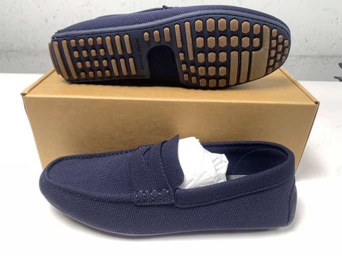 Peter Millar Cruise Knit Driver Loafers Navy Men's SZ 11.5 NEW