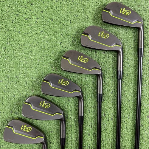 Vice VGI01 Black Lime Iron Set 5-PW Mitsubishi Chemical Whiz 95 Stiff Flex