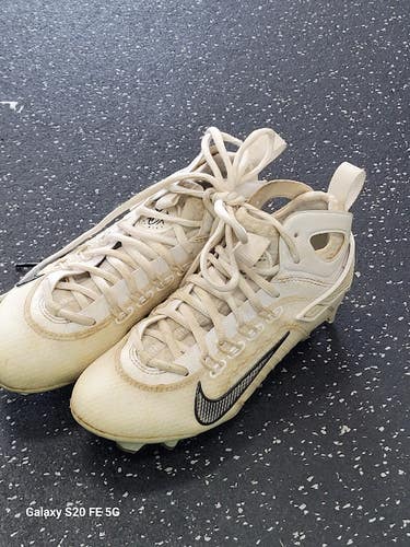 Used Nike LAX Cleats Boys White Junior 03.5 11849-S000043007