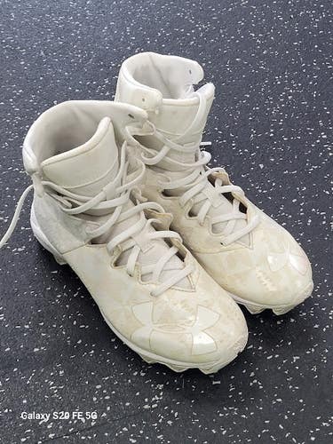 Used Under Armour Jr FB Cleats White Junior 03 11849-S000043006