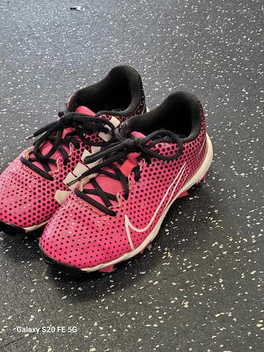 Used Nike HYPER DIAMOND 4 BB/SB Cleats Pink Junior 01 11849-S000042982
