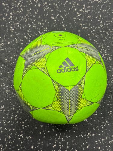 Used Adidas UEFA CHAMPIONS All Size Soccer Ball Optic Yellow 4 11849-S000042953