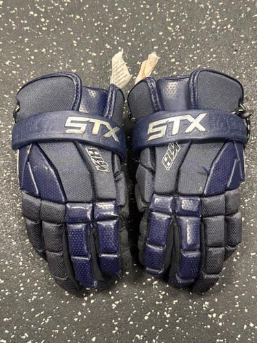 Used STX K18 Lacrosse Gloves Mens Navy Blue 10" 11849-S000042928