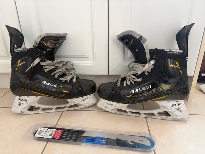 Bauer Supreme M5 Pro Senior Hockey Skates (Size 11 Fit 1) With Brand New Steel