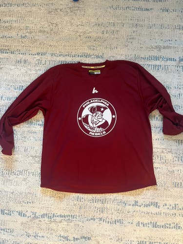 Maroon Philadelphia Rebels (NAHL) practice jersey