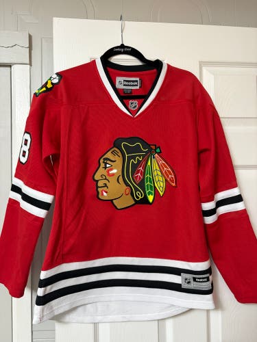 Chicago Blackhawks Stitched Large Women's Reebok Jersey Patrick Kane #88