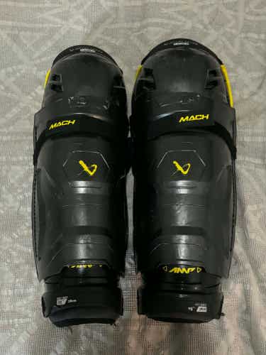 Bauer Supreme Mach Hockey Shin Pads, Senior Size 15”