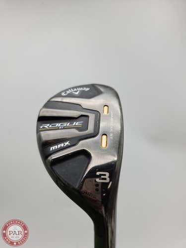 2022 CALLAWAY ROGUE ST MAX 3 HYBRID REG MITSU TENSEI AV BLUE 65-R GOOD