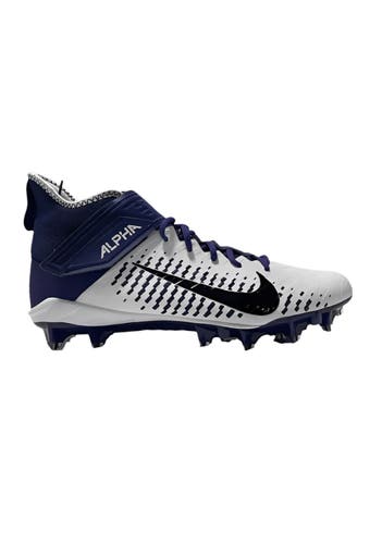 Nike Alpha Menace Pro 2 Mid Football Cleats Purple Men's Size 12.5 BV3945-104