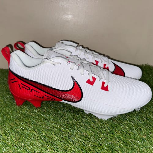 Men's 13 Nike Vapor Edge Speed 360 2 TB PE Football Cleats White Red FN7764-111