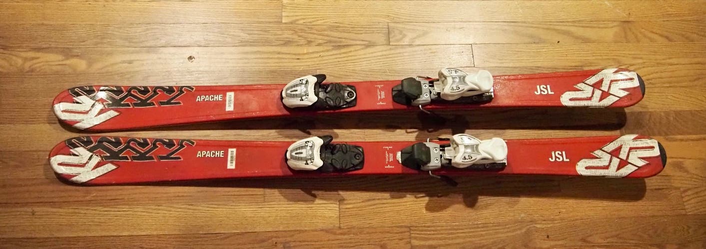 Kid's 124 cm K2 Apache JSL Skis With Bindings