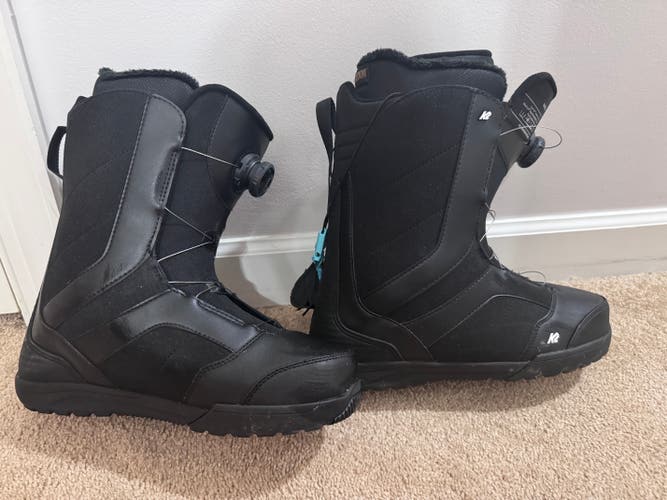 Men's Size M 12.0 (W 13.0) K2 Raider Snowboard Boots Medium Flex All Mountain (Used)