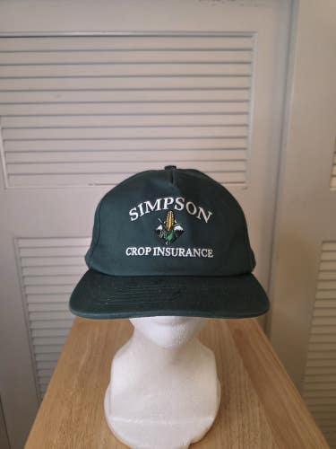 Vintage Simpsons Crop Insurance Snapback Hat