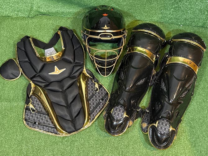 Large Black/Gold All Star PHX Gold Diamond Limited Edition Catcher's Combo (Used-Excellent Condition