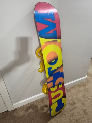 Used Burton Custom Smalls Flying V (140 cm) Snowboard with Bindings
