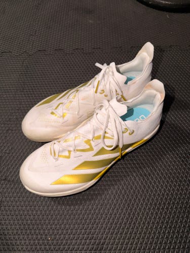 Adidas Adizero White/Gold Size M 11.0 (W 12.0) (Used)