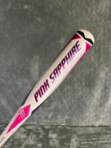 Pink 2022 Easton Pink Sapphire Alloy Bat (-10) Alloy 17 oz 27" (Used)