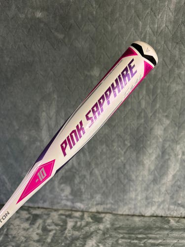 Pink 2022 Easton Pink Sapphire Alloy Bat (-10) Alloy 18 oz 28" (Used)