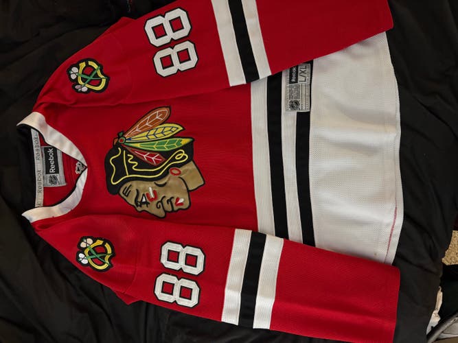 Red Large/Extra Large Kids Unisex Reebok Jersey (Used)