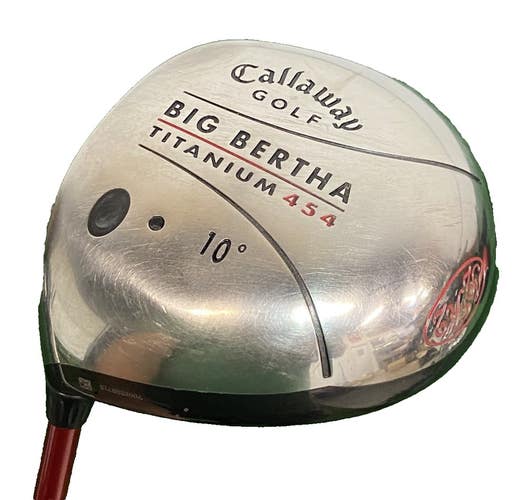 Callaway Big Bertha Ti 454 Driver 10 S2H2 LH 65w Stiff Graphite HC Nice Mid Grip