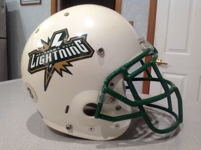 Vintage Oklahoma City Lightning Women's Full-Contact Schutt Football Game Helmet