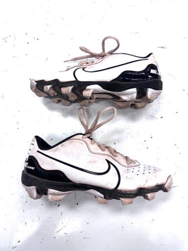 Used Nike DIAMOND BB/SB Cleats White Junior 04.5 11860-S000313924
