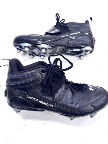 Used Under Armour Adult FB Cleats Black Senior 12 11860-C000313919
