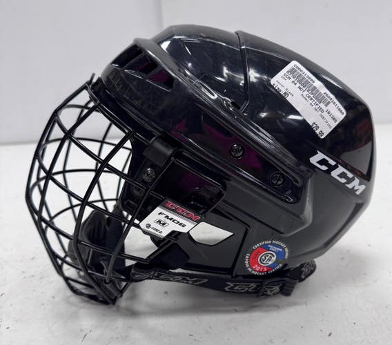 Used CCM 04 NOT CERTIFIED Helmet Cage Combo Black MD 11860-C000313895