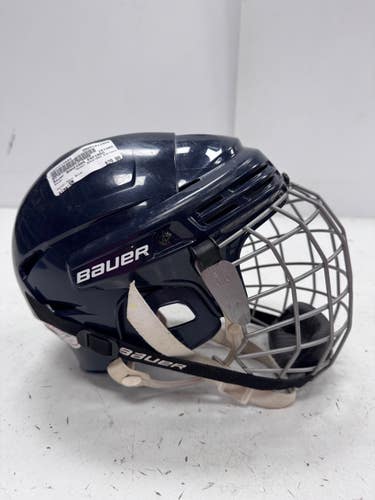Used Bauer BHH2100S EXPIRED Helmet Cage Combo Navy Blue SM 11860-C000313894