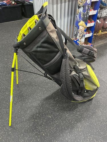 Used Ping 14 WAY Mens Stand Bag Black 11337-S000494574