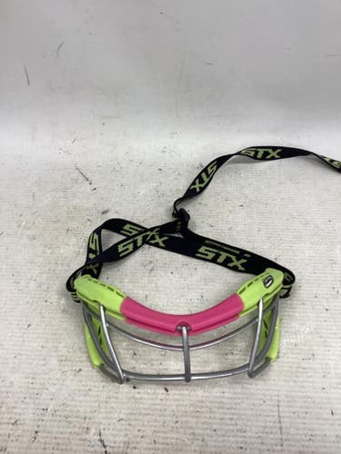 Used STX ROOKIE S Lacrosse Facial Protect Lime Green XS 11851-S000050589