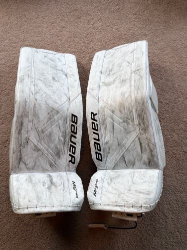 Small 33+ Bauer Supreme M5 Pro Goalie Leg Pads (Used)