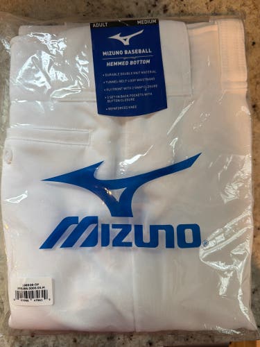 White Men's Medium Adult Mizuno Game Pants (New)