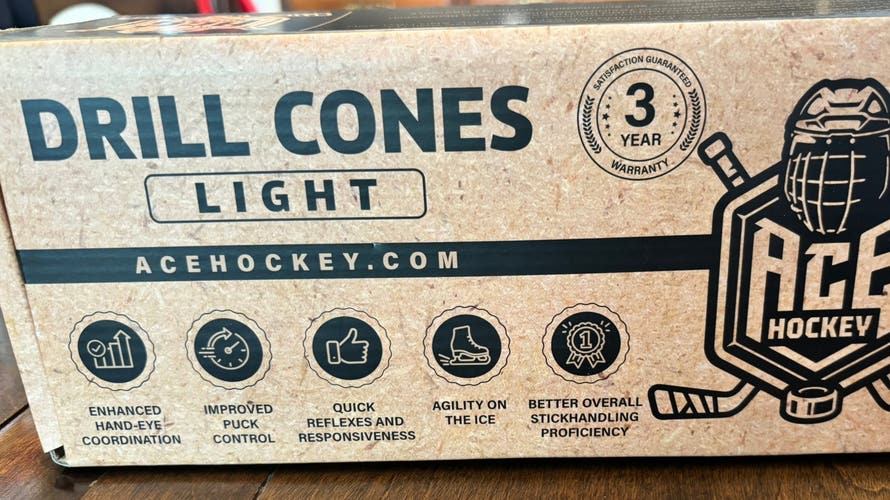 Ace Hockey Drill Cones light