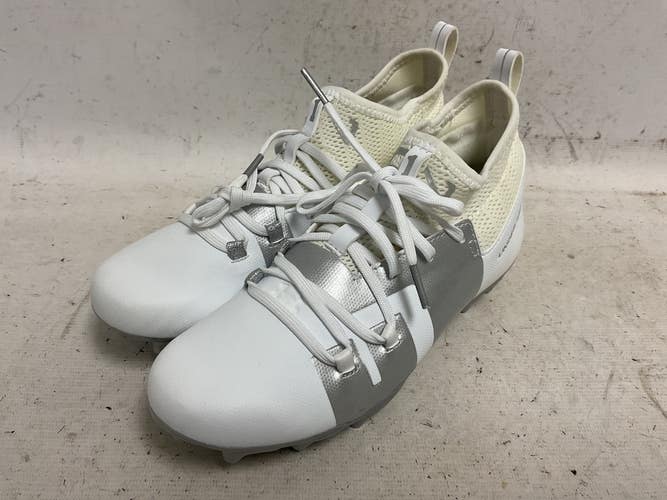 Used Under Armour C1N MC 3121199-102 Jr FB Cleats Grey Junior 04.5 11855-S000208383