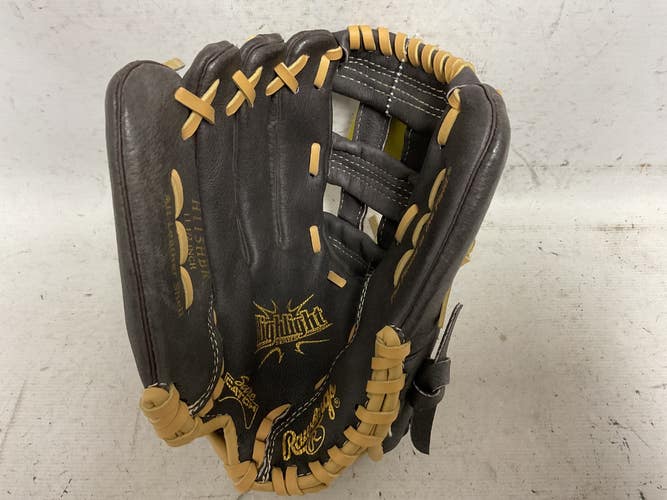 Used Rawlings Highlight Series H115HBR Baseball Glove LH Throw Chocolate 11 1/2" 11855-S000208364