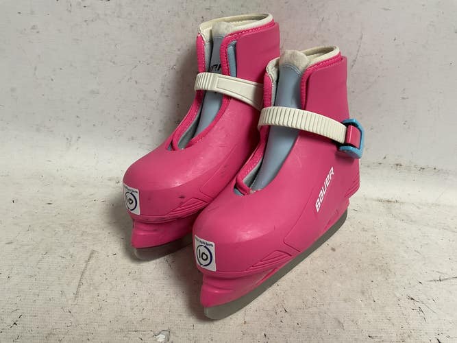 Used Bauer LIL CHAMP BTH11 Youth Hockey Skate Pink Youth 10.0 11855-S000208320
