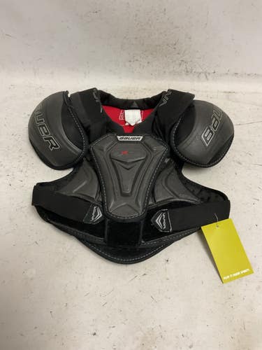 Used Bauer VAPOR X900 LITE Junior Shoulder Pads Black And Grey MD 11855-S000208293