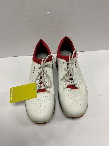Used Ecco Mens Golf Shoes White/Red/Navy Senior 11 11855-S000208259