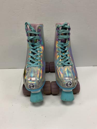 Used RollerDerby PIXIE Senior Roller Quad Skates Mirror Adjustable 11855-S000208246