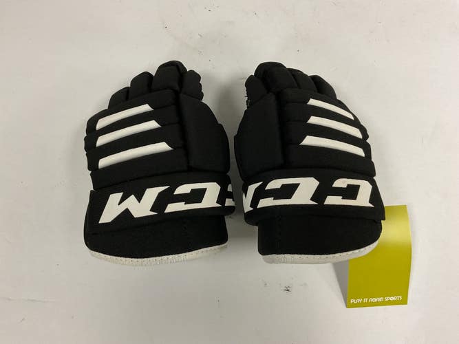 Used CCM TACKS 4R2 Youth Gloves Black 8" 11855-S000208241