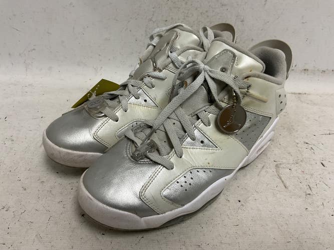 Used Nike Air Jordan Retro 6 FD6719-001 Mens Golf Shoes White And Silver Senior 9.5 11855-S000208506