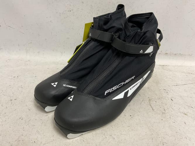 Used Fischer XC COMFORT PRO Mens NNN XC Ski Boots Black M 12 11855-S000208460