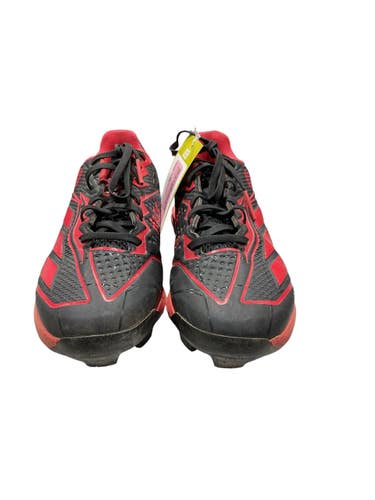 Used Adidas MILES MORALES BB/SB Cleats Black And Red Junior 05 11847-S000037970