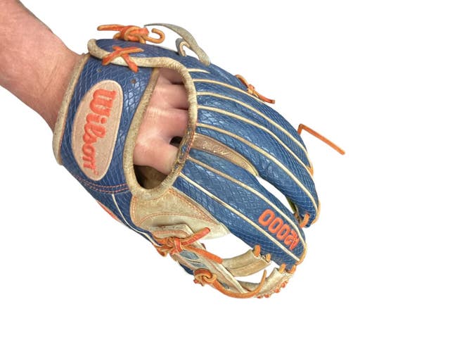 Used Wilson A2000 JA27 BB/SB Glove RH Throw Navy Blue 11 1/2" 11846-S000109171
