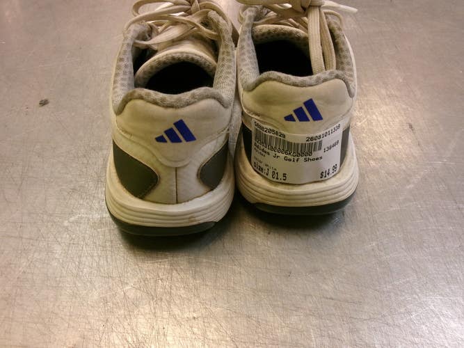 Used Adidas Jr Golf Shoes White Junior 01.5 11339-S000205829