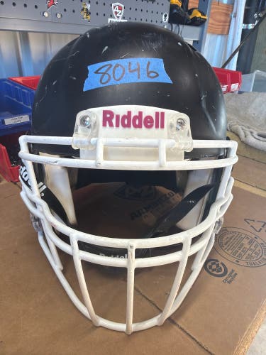 USED RIDDELL SPEED ICON ADULT HELMET - LARGE - FLAT BLACK