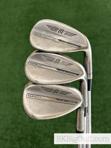 Titleist Vokey SM10 Brushed Steel 3 Wedge Set (48, 54, & 58 Degrees)