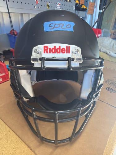 USED RIDDELL SPEED ADULT HELMET - LARGE - FLAT BLACK - REJECT